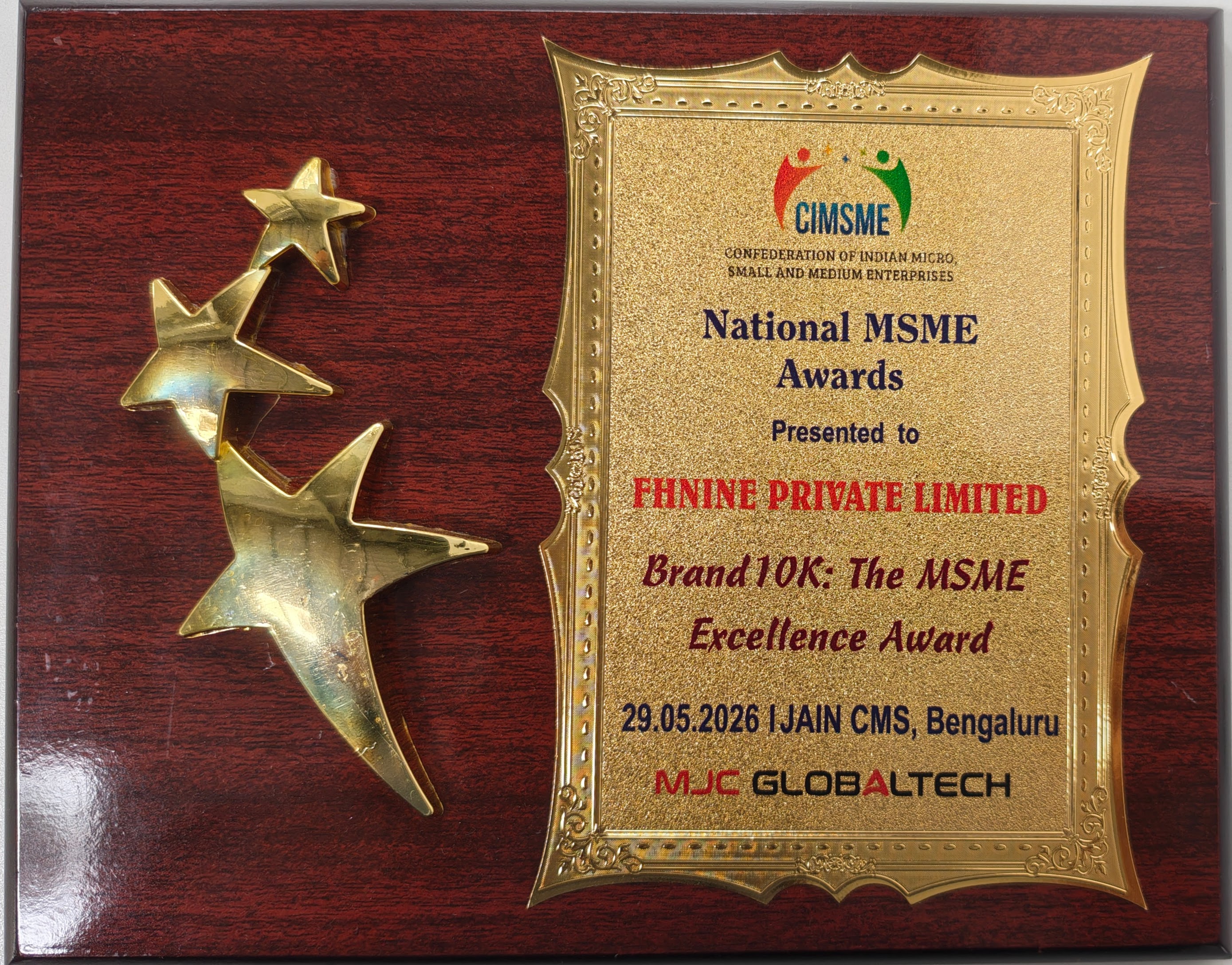 FHNINE Award — Industry Recognition